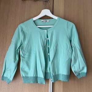 Boden turquoise blue cardigan, size 8